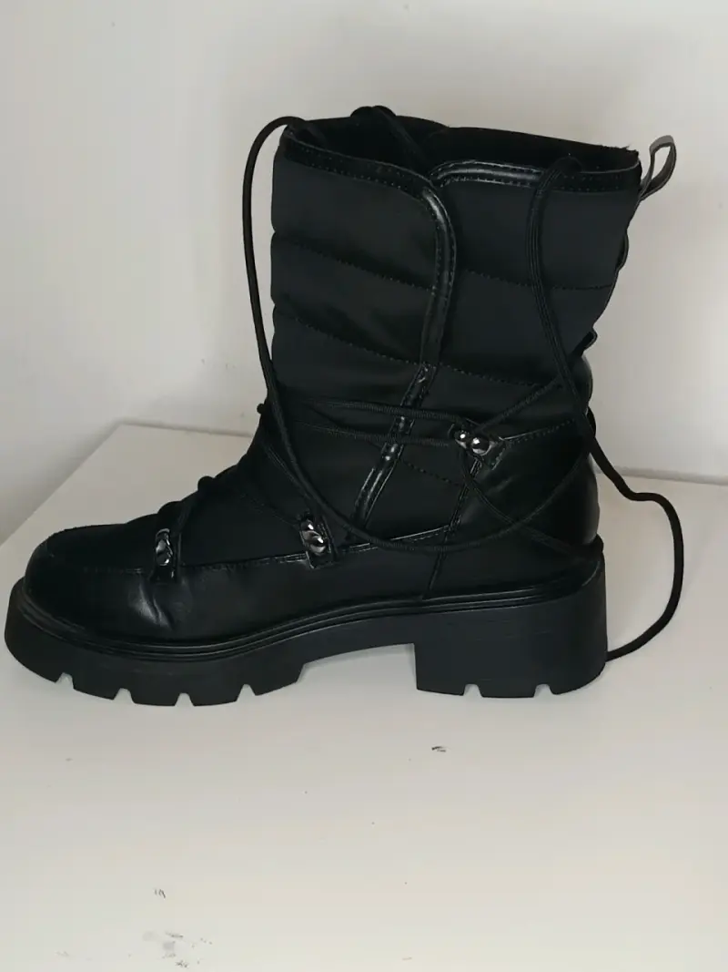Botas negras de invierno con plataforma - 3