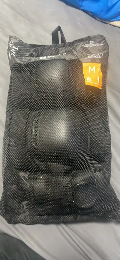 Set de Protecciones para Patines Adultos Oxelo Fit500 Negro - miniatura 2