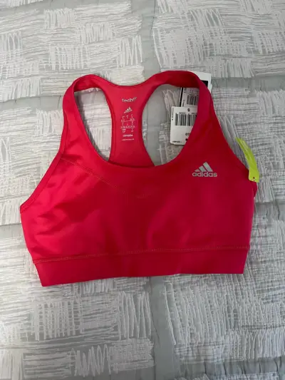 Sostén Deportivo Adidas Techfit Rosa Talla S - miniatura 1