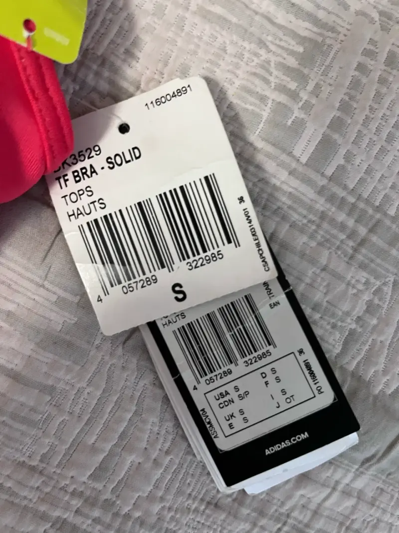Sostén Deportivo Adidas Techfit Rosa Talla S - 2