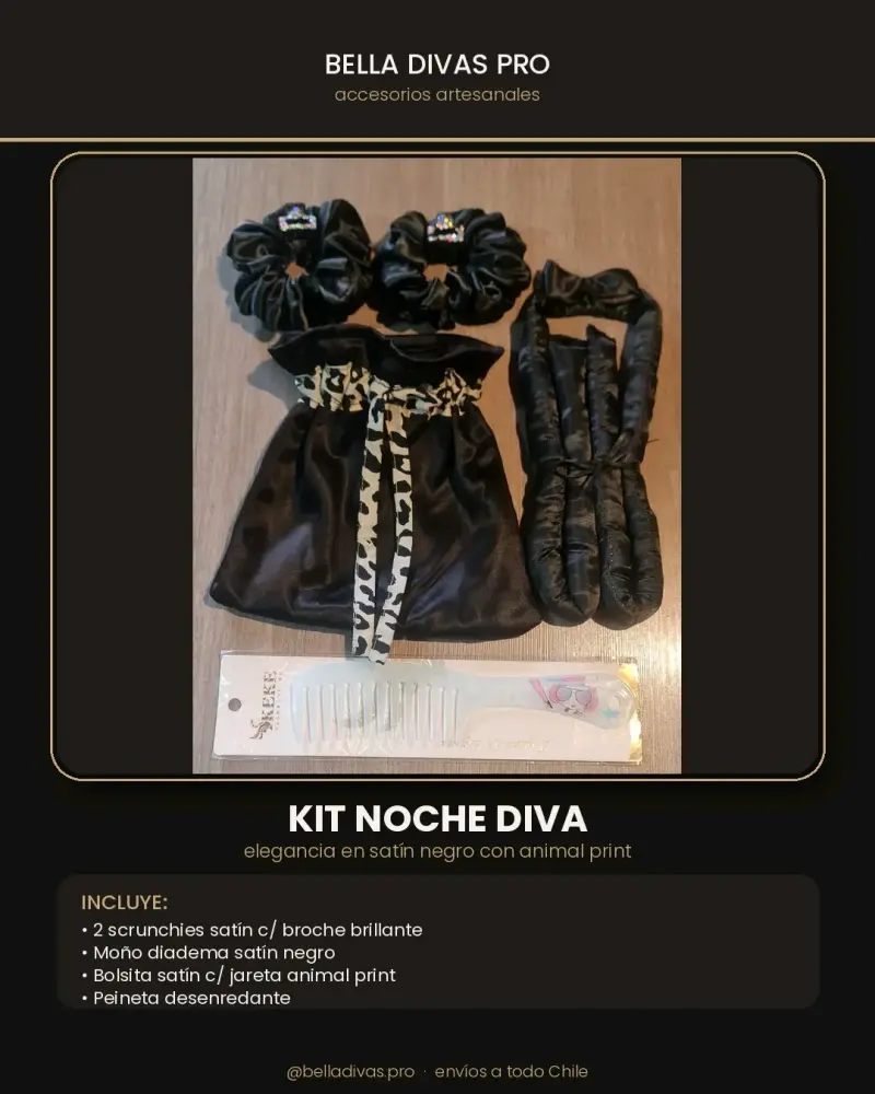 Kit de Cuidado Diva en Satín - 3