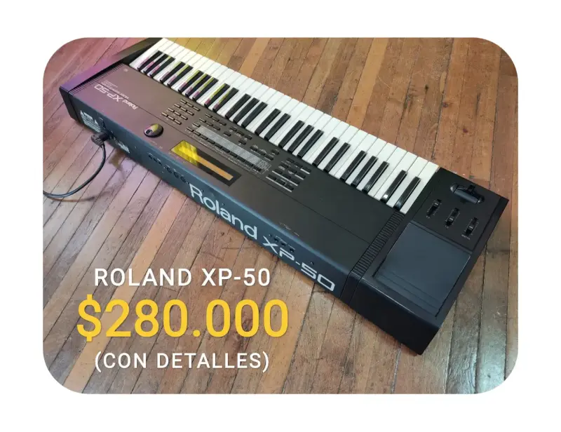 Sintetizador Roland XP-50, con detalles, $280.000 - 1
