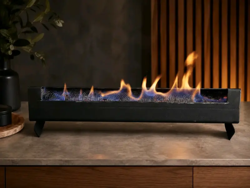 Chimenea decorativa de mesa con fuego real - 2