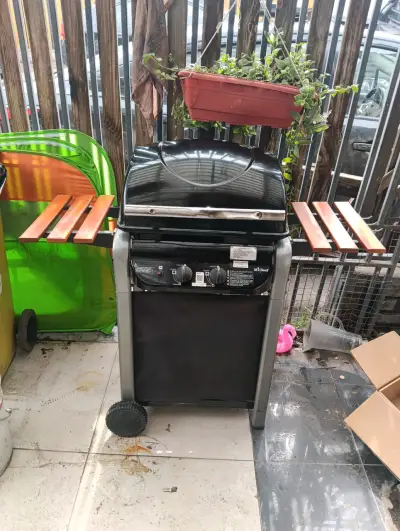 Parrilla a gas mr beef  con estantes laterales - miniatura 1