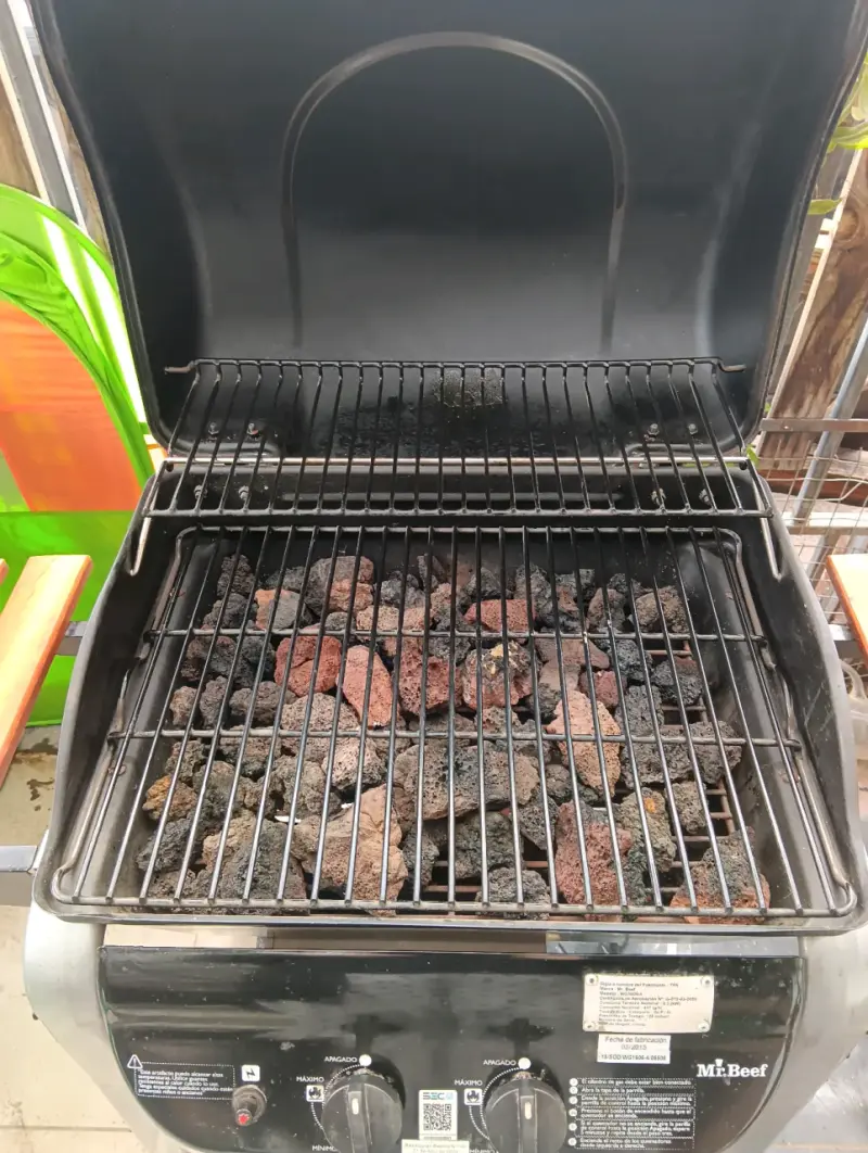 Parrilla a gas mr beef  con estantes laterales - 3