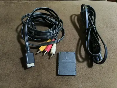 Consola PlayStation 2 Slim con controles y cables - miniatura 4