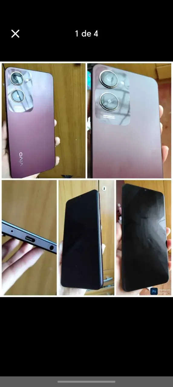 Smartphone Vivo con cámara dual y diseño elegante
