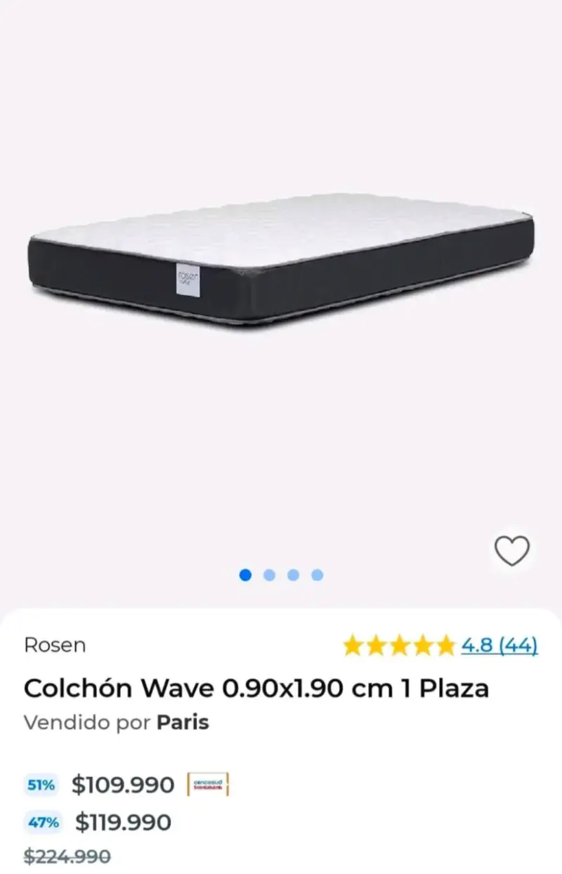 Colchón Rosen Wave 1 plaza - 3