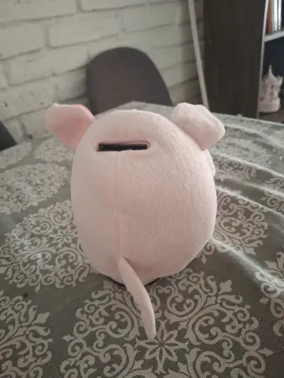 Alcancía de Peluche Cerdito Rosa - miniatura 2