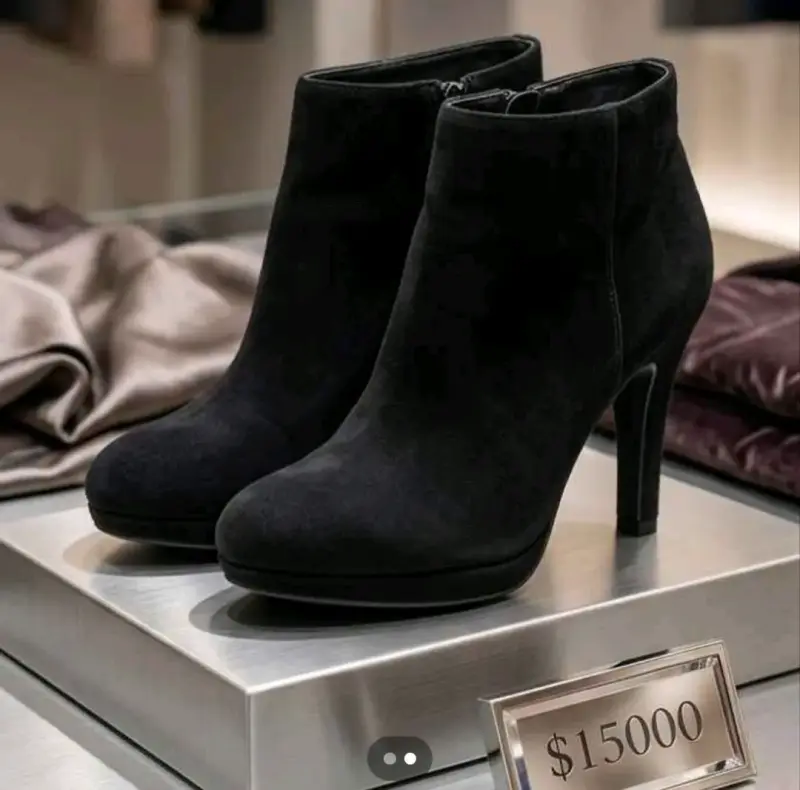 Botines de tacón alto negro  elegantes