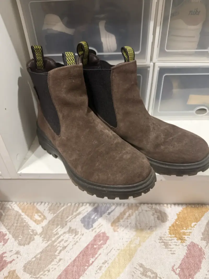 Botines de gamuza marrón para mujer Hush Puppies
