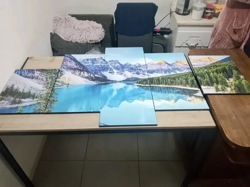 Conjunto de cuadros decorativos de paisaje montañoso - 2