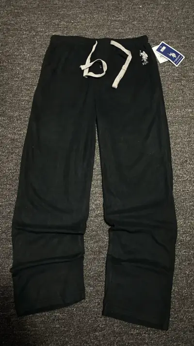 Pantalones de pijama negros US Polo Assn para homb - miniatura 1