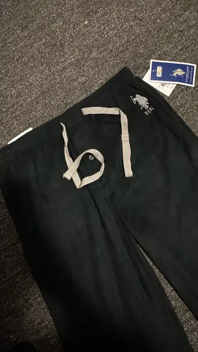 Pantalones de pijama negros US Polo Assn para homb - miniatura 3