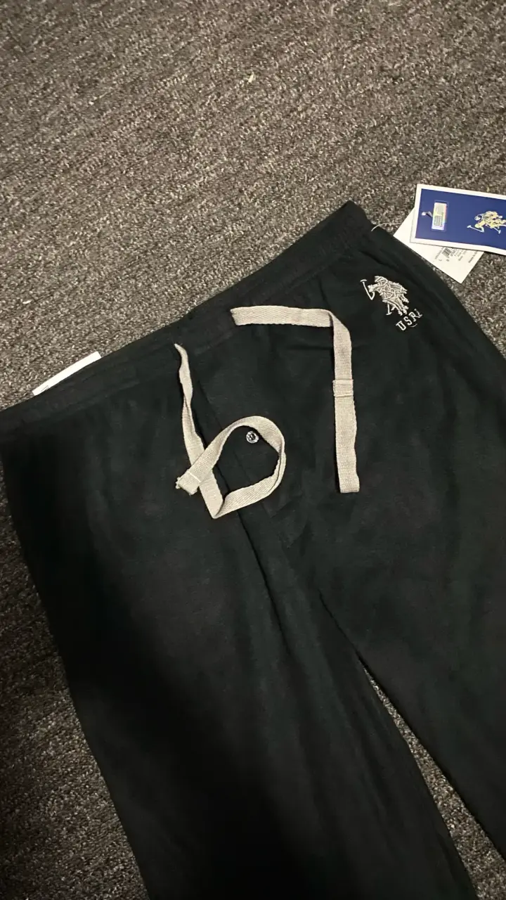 Pantalones de pijama negros US Polo Assn para homb - 4