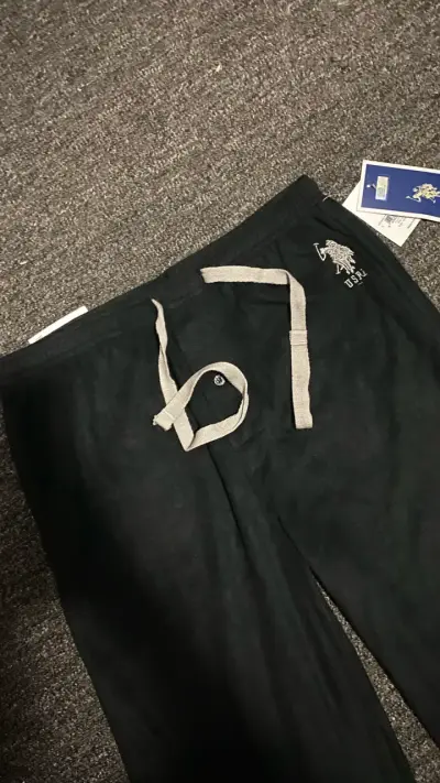 Pantalones de pijama negros US Polo Assn para homb - miniatura 4