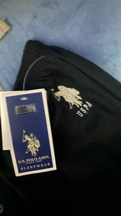 Pantalones de pijama negros US Polo Assn para homb - miniatura 5