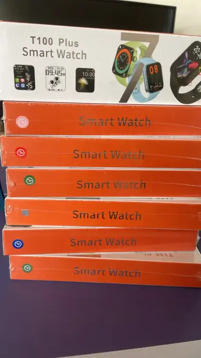 Lote 8 Smartwatch T100 Plus diferentes colores - miniatura 1
