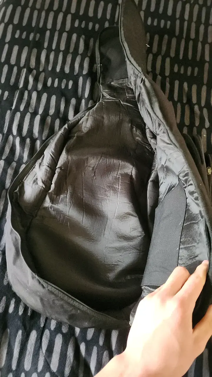 Funda acolchada para guitarra acústica negra - 3