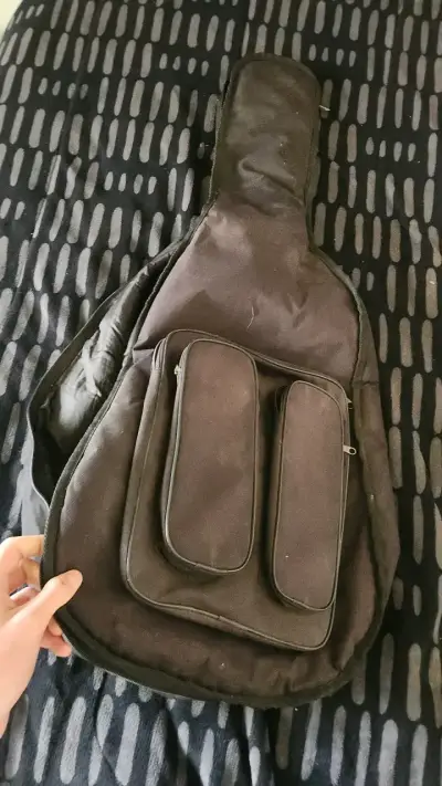 Funda acolchada para guitarra acústica negra - miniatura 4