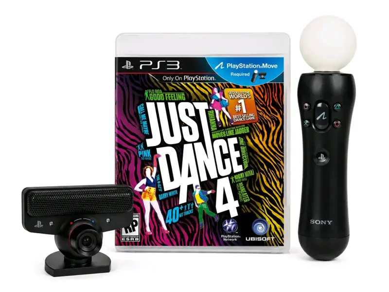 Just Dance 4 con cámara y control move PS3