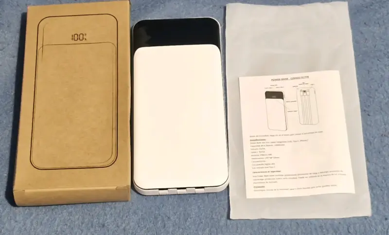 Power bank 10000mAh con pantalla LED - 1