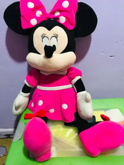 Peluche Minnie Mouse grande rosa  75cm aproximado - miniatura 1