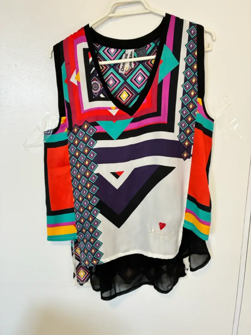 Blusa Desigual estampada multicolor - 4