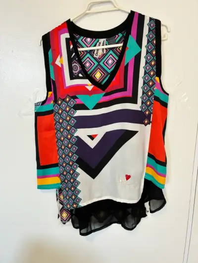 Blusa Desigual estampada multicolor - miniatura 4