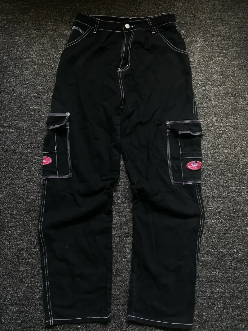 Pantalones cargo negros shein - 1
