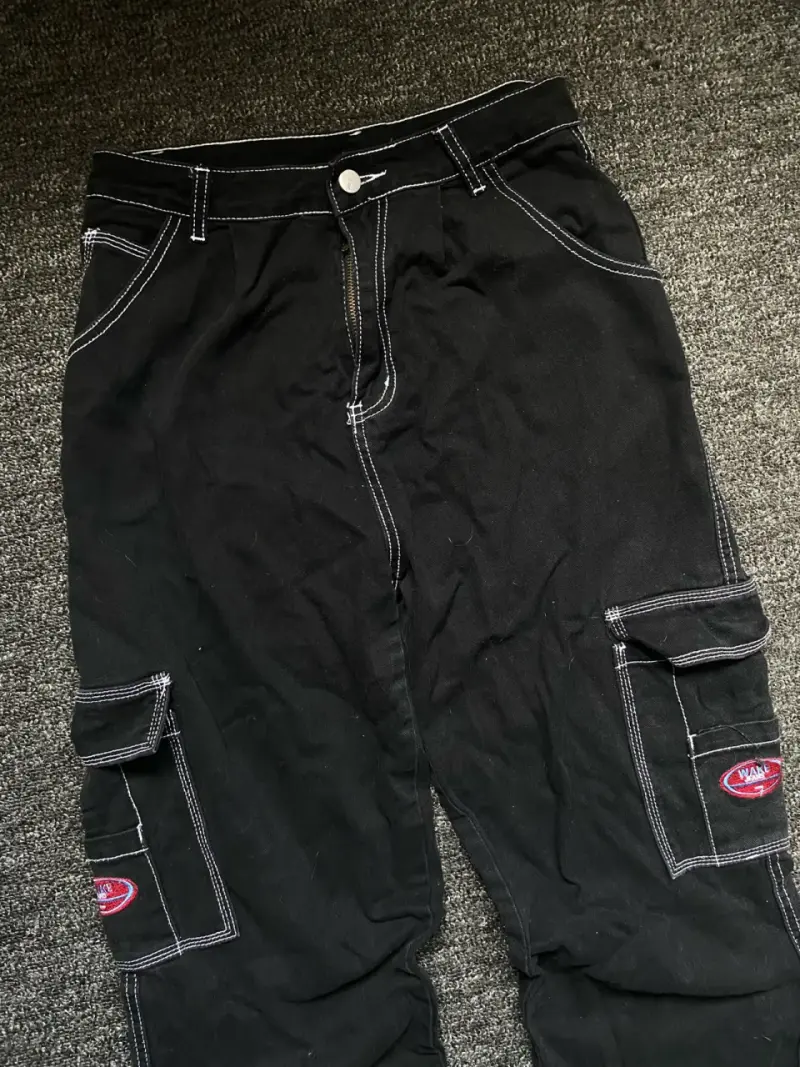 Pantalones cargo negros shein - 3