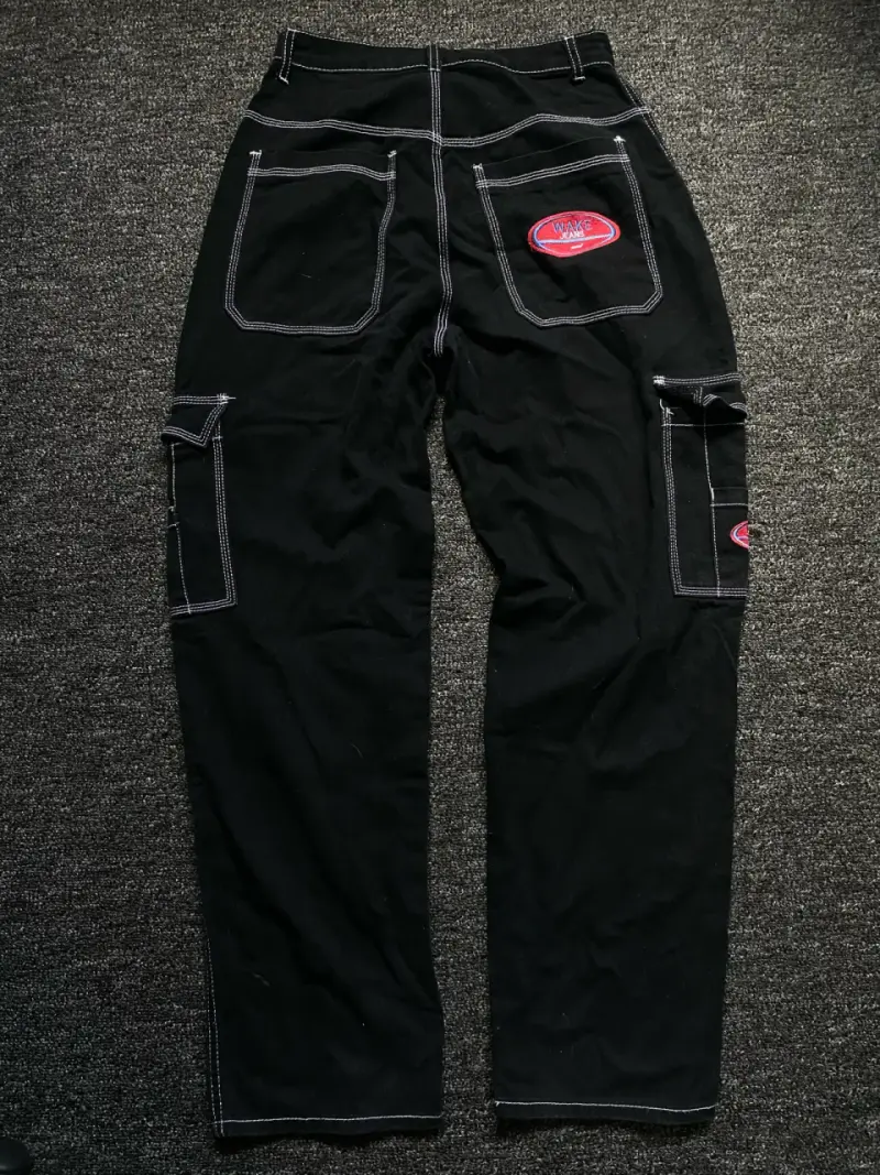 Pantalones cargo negros shein - 4
