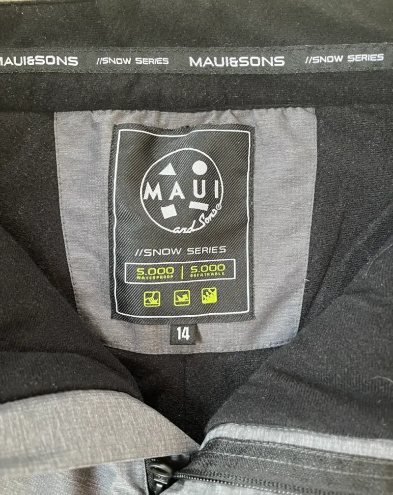 Pantalones de nieve Maui & Sons gris para hombre - 2