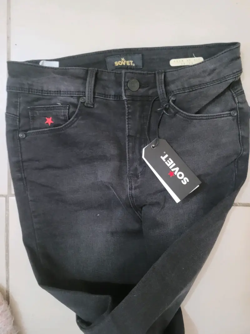 Jeans negros ajustados Soviet para mujer - 2