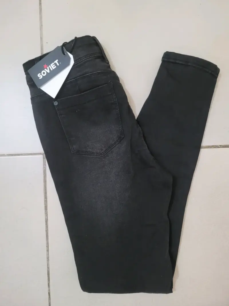 Jeans negros ajustados Soviet para mujer - 3