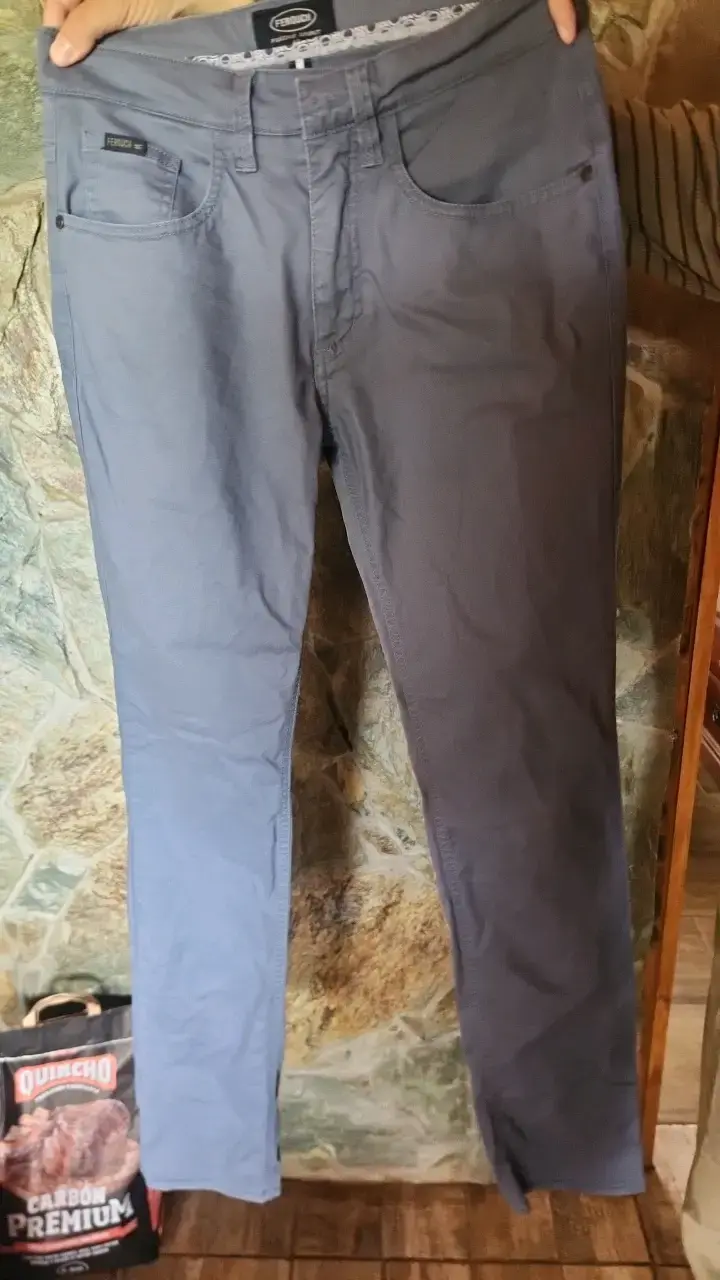 Pantalones  Ferouch para hombre azul claro - 4