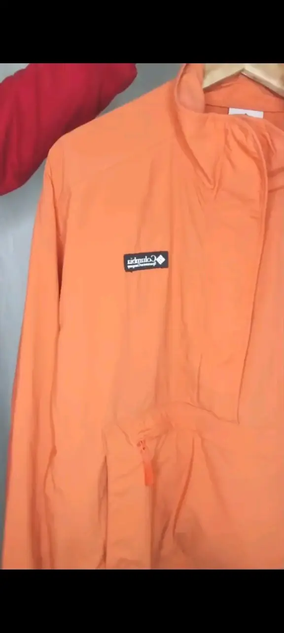 Chaqueta Anorak Naranja Columbia Impermeable - 2