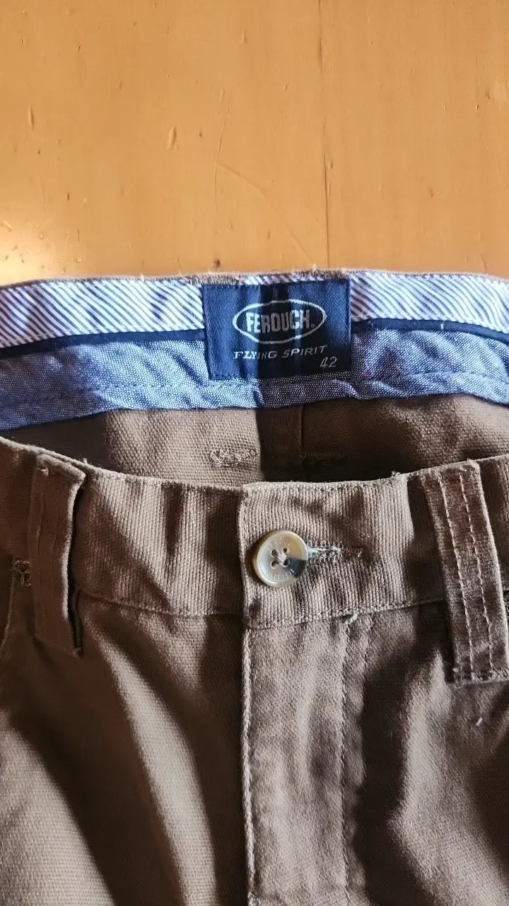 Pantalones ferouch marron - 1