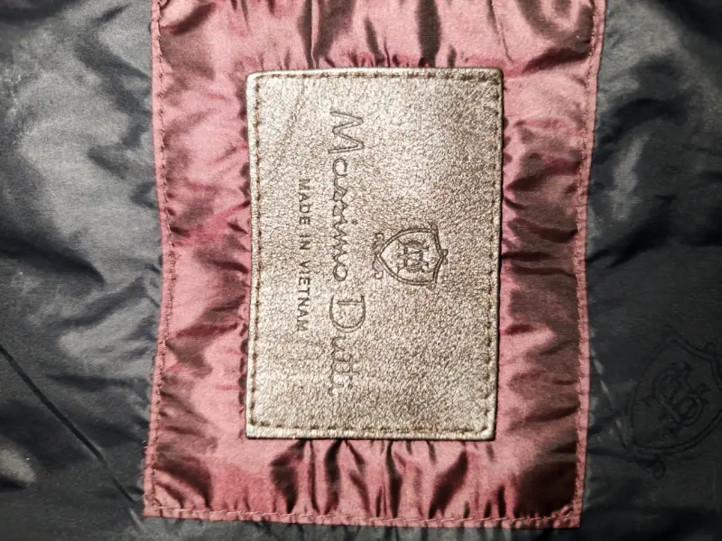 Chaqueta acolchada Massimo Dutti burdeos con capucha - 2