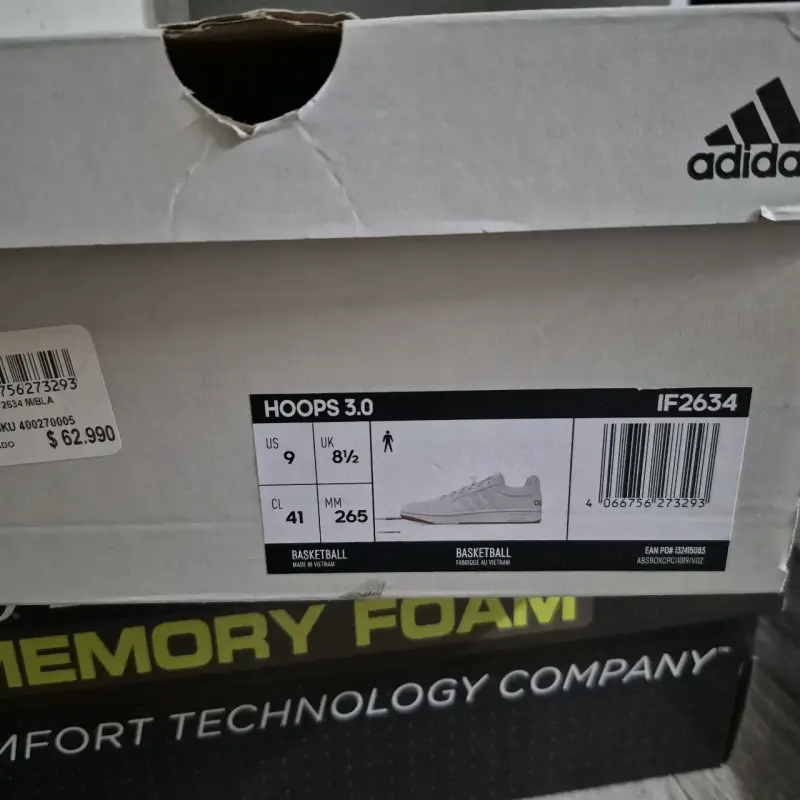 Zapatillas deportivas blancas Adidas para hombre - 4