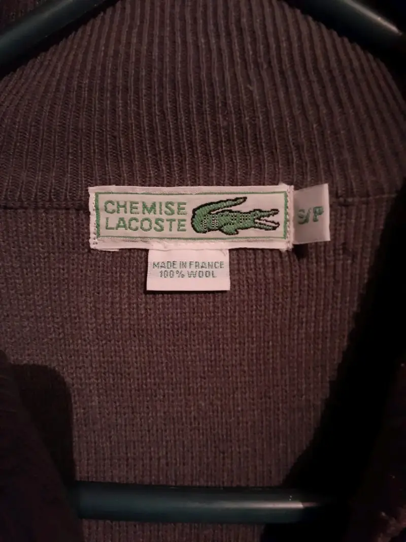 Chaleco de lana con cierre Lacoste gris S - 2