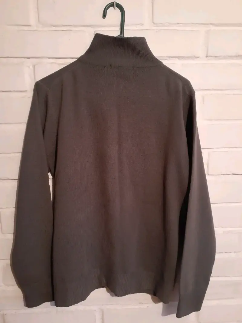 Chaleco de lana con cierre Lacoste gris S - 3