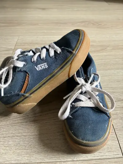 Zapatillas Vans de lona azul para niños - miniatura 1