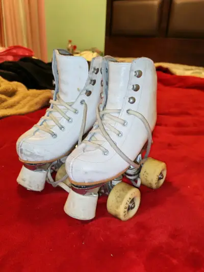 Patines de Cuatro Ruedas Blancos para Patinaje Artístico - miniatura 4