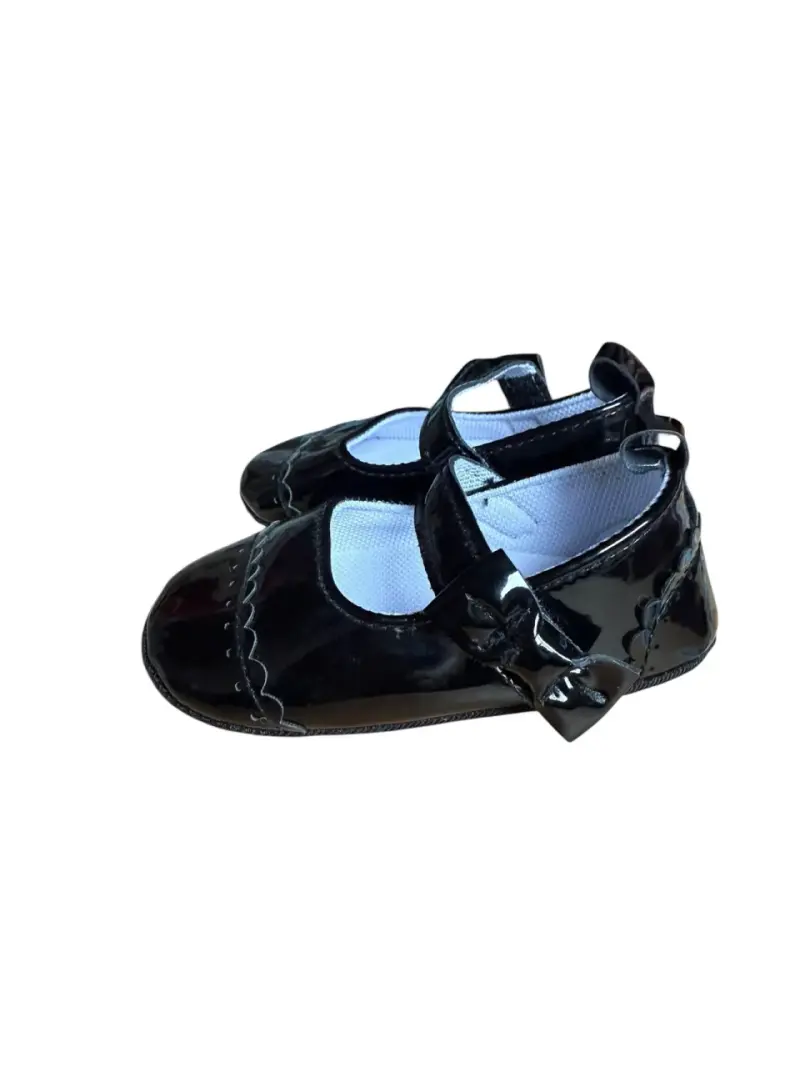Zapatos de charol negro para bebé - 3