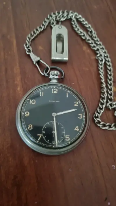 Reloj de Bolsillo Longines Vintage con Cadena - miniatura 1