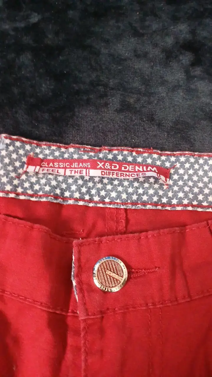 Bermudas rojas X&D Denim para hombre - 2