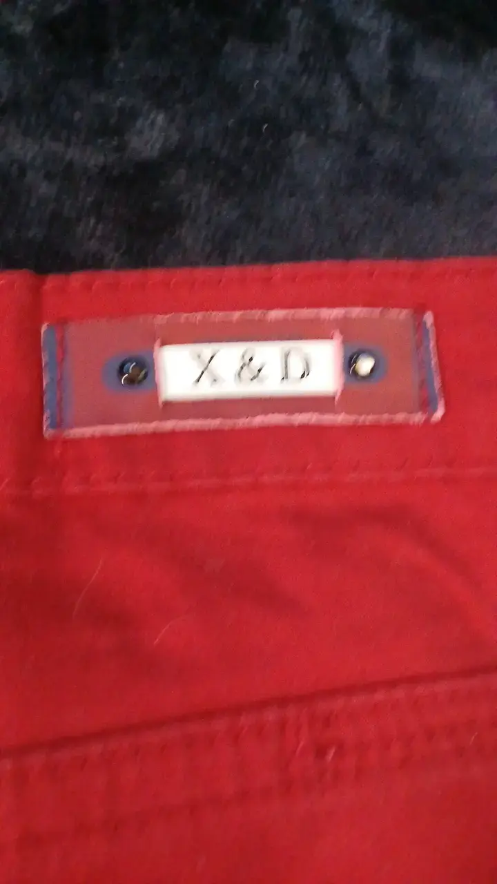 Bermudas rojas X&D Denim para hombre - 3