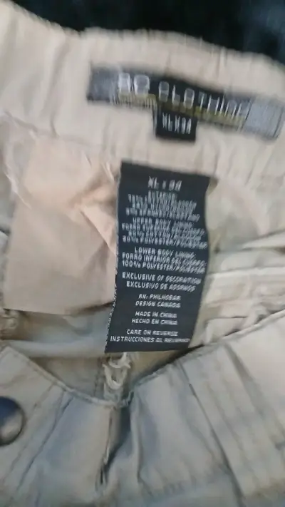 Pantalones cargo beige para hombre talla 34 - miniatura 2