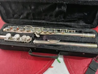 Flauta traversa con estuche en buen estado - miniatura 1
